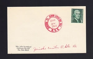 VERMONT: Jericho, (Jericho Center RUR(AL) STA), VT 1972 RED CDS on Post Card - Picture 1 of 2
