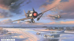Nicolas Trudgian Aviation ART PRINT Storm Chasers with 4 German Aces signed - Picture 1 of 1