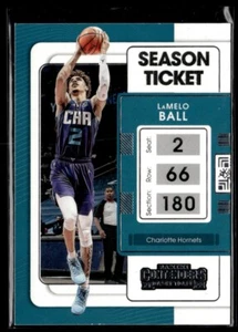2021-22 Panini Contenders Game Ticket Anniversary Edition LaMelo Ball Charlotte - Picture 1 of 2