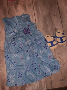 American Girl Puppe Kanani Hawaiian Blue Meet Kleid & Sandalen GOTY 2011 - Bild 1 von 4