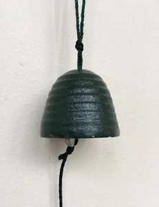 Japanese Nanbu Tekki Cast Iron Furin Wind Bell Chime Japan - Picture 1 of 13
