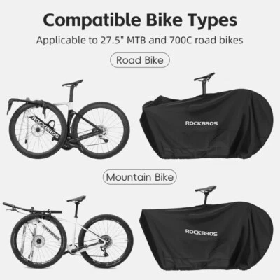 ROCKBROS Estuche de Transporte de Viaje para Bicicleta 27.5"MTB/700C Bolsa de Bicicleta de Carretera Impermeable Foto 1 de 4