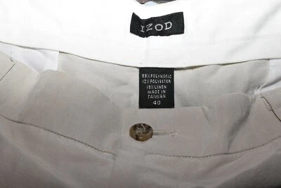 IZOD SIZE 40 TAN LINEN SHORTS  - Image 1 of 4