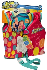Swim Safe ABC Aquastar 50+ UPF 50 Fabric Girls Swim Vest S/M- 40lbs. Max - Picture 1 of 2