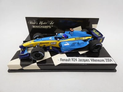 Renault F1 Team R24 Jacques Villeneuve #7 2004 1/43 Minichamps F1 Formula 1 RARO - Immagine 1 di 2