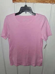 Talbots rosa Baumwolle Rundhals T-Shirt Größe XLP neu mit Etikett - Bild 1 von 4