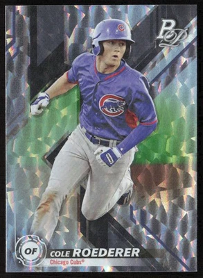 2019  Bowman Platinum #TOP-98 Cole Roederer ICE  - FREE SHIPPING - Image 1 of 2