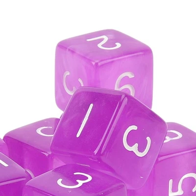 30 PIEZAS Dados Cubos Ángulo Recto Transparente Color Plástico 6 Caras Dados Foto 1 de 4