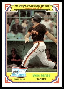1984 Topps Drake's Big Hitters Steve Garvey San Diego Padres #10 - Picture 1 of 2