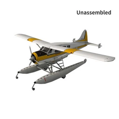 1:32 DHC-2 Beaver hidroavión flotador modelo de papel 3D aviones adornos sin montar Foto 1 de 4