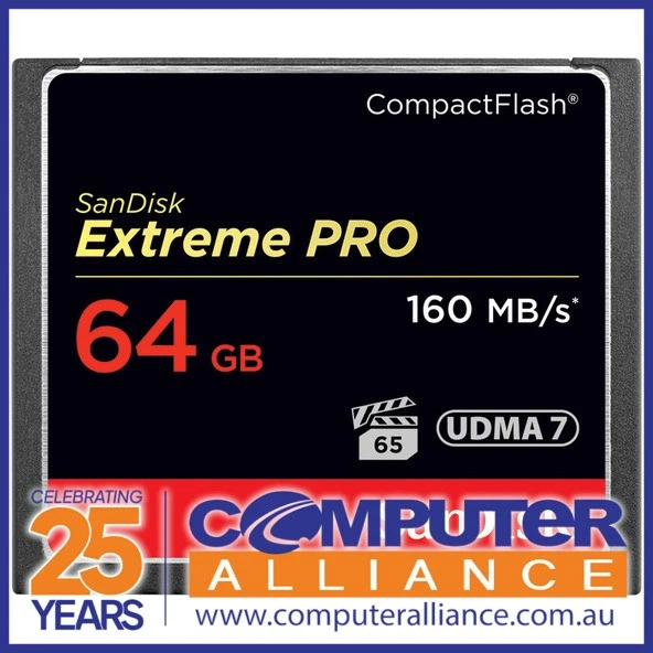 64GB SanDisk Extreme Pro Compact Flash Card SDCFXPS-064G-X46 - image 1 of 1