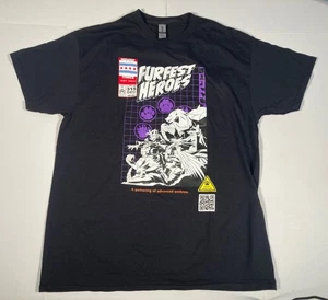 Furries Fetish FurFest Heroes Midwest Comics T Shirt SIZE LARGE - Picture 1 of 4