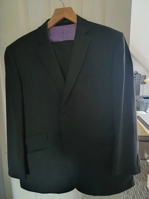 Brook Taverner Avalino Black Suit - 48 S,  2 PAIRS Trousers 42" & 40W, 29" Legs - Image 1 of 4