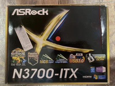 ASRock N3700-ITX Mini-ITX Motherboard Intel Pentium N3700 Quad-Core DDR3 HDMI - Image 1 of 4