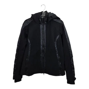 Athleta Maribel Ski Jacket Coat Black Recco Technology Size Large Hooded - Bild 1 von 12