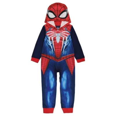 Spider-Man Super Hero Footless Costume Pajama Sleeper, Size 10 - Image 1 of 2
