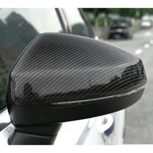 Carbon Fiber Look Side Rearview Mirror Cover Cap For 2014-2020 Audi A3 S3 8V RS3 - Picture 1 of 9