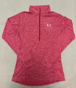 Under Armour HeatGear Tech 1/2 Zip Pullover Damen SML Pink Laufen Fitnessstudio EUC! - Bild 1 von 12