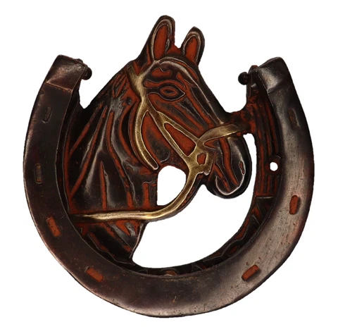 Horse Shape Victorian Antique Style Handmade Brass Door Knocker Bell Home Decor Cover