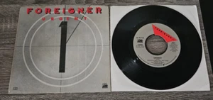 Foreigner Urgent / Girl On The Moon 7" 45 RPM Vinyl Record Plays Fantastic - Picture 1 of 5