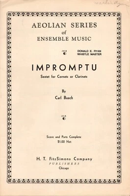Trumpet Sextet-Impromptu by Carl Busch - Image 1 of 2