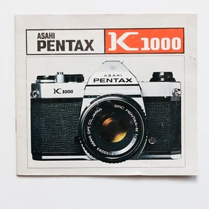 Pentax Asahi  K1000 Camera Manual Instruction Booklet - Picture 1 of 3