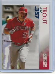 2020 Topps Significant Statistics Mike Trout #SS4 - Anaheim Angels - Picture 1 of 2