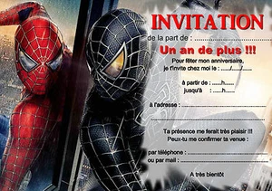 SPIDERMAN ref 266 5 or 12 Birthday Invitation Cards - Picture 1 of 2
