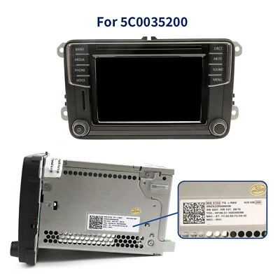 6.5" LCD Touch Screen Display For VW Skoda MIB STD2 684 200 TDO-WVGA0633F00045.. Foto 1 de 4