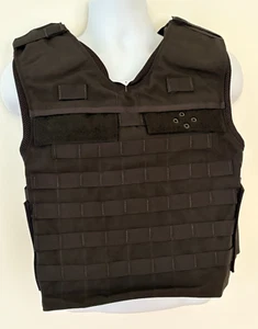 Second Chance Male Standard Tactical Armor Carrier Side Open 2XLT Black Molle - Picture 1 of 15