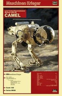Hasegawa MK06 MASCHINEN KRIEGER LUM-168 CAMEL 1/20 Scale Model Kit JAPAN - Image 1 of 3