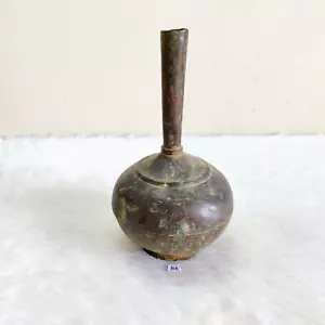 19c Vintage Hecho a Mano Cobre Surahi Rico Pátina Raro Decorativo Coleccionable 100 - Imagen 1 de 8