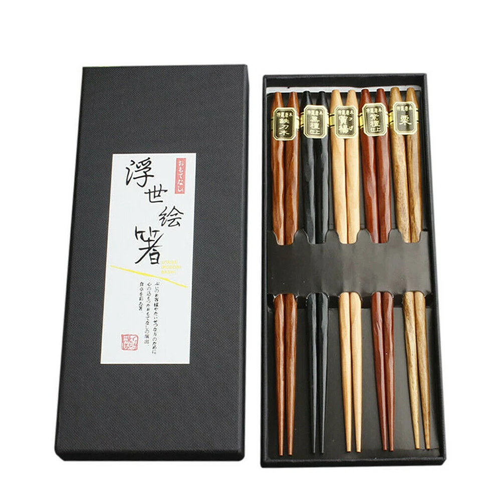 2 Paar Kochstäbchen Aus Holz, 33 Cm Lang – Anti-Rutsch-Textur, Wiederverwendbar, Braun