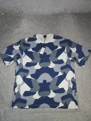 G-Star Shirt Mens Medium Blue Gray Oversized Boxy Cotton Pullover New - Image 1 of 4