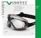 Univet Safety Goggles 602 UP Clear Lens Fits over Prescription Glasses Spectacle