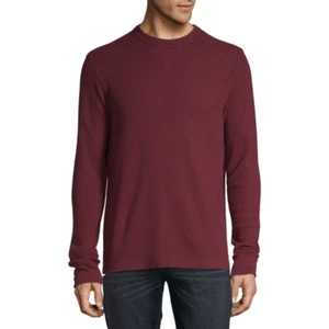 NWT St. John's Bay Men's Thermal Shirt Red Crew Neck Long Sleeve Size XL $30 - Picture 1 of 7