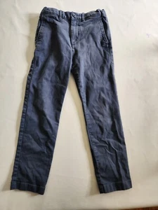 Crewcuts Chino Slim Pants Boys Blue Straight Leg Adjustable Waist Size 8 - Picture 1 of 7