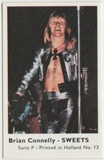 Brian Connelly of Sweet 1970s Dutch Gum Trading Card Series P #13 E4