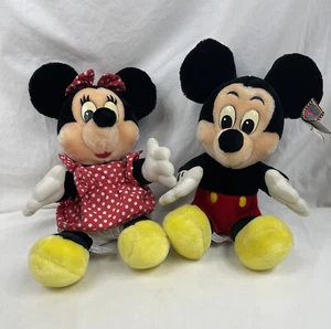 2 peluche vintage Disney Topolino e Minnie 12" - Foto 1 di 7