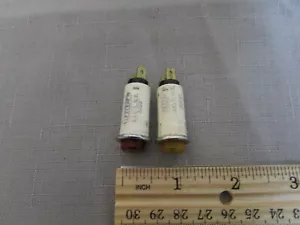 (2) Leecraft Snaplite Indicator Lamp Neon 125V 1/3W Red + Orange 3200 - Picture 1 of 2