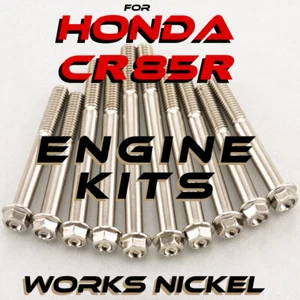 Works Nickel ENGINE Bolt Kit for Honda CR 85R | Fasteners u need for ur project! - Foto 1 di 11