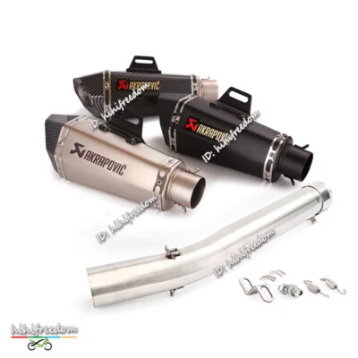 Sistema silenciador tubo de escape de enlace medio negro antideslizante para Suzuki GSXR1000 2005 2006 Foto 1 de 4