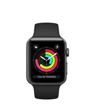 Ship now!!! Open Box Apple Watch Series 3 GPS 38mm Space Gray Black Open Box B