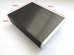 Aluminum Brushed Metal Enclosure / Mini AMP Case/ Preamp Box/ PSU Chassis - Picture 1 of 11