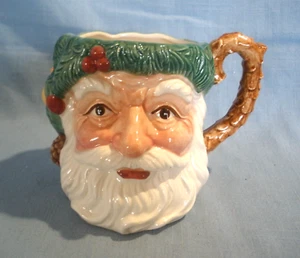 Vintage Fitz and Floyd Woodland Santa Coffee Mug Cup 1991 - Picture 1 of 5
