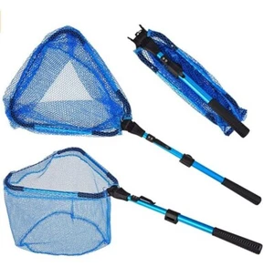 Fishing Net Fish Landing Net Foldable Collapsible Telescopic Net Handle Portable - Picture 1 of 11