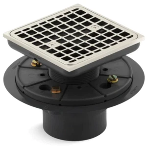 Kohler K-9136-SN Clearflo Square Design Tile-In Shower Drain, Polished Nickel - Picture 1 of 1