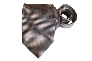 BARNEY'S NEW YORK MEN'S TIE NAVY BLUE/GEOMETRIC WIDTH: 3.75" LENGTH: 59" - Picture 1 of 3