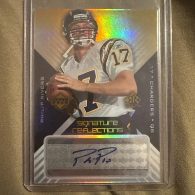 2004 Philip Rivers Auto Rookie Upper Deck Signature Reflections RC - Image 1 of 2
