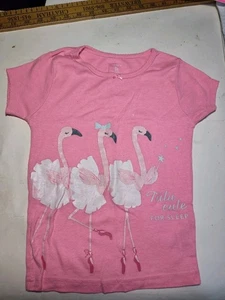 Mädchen Carter's Rosa Flamingo Jersey Top 5T Neu - Bild 1 von 5